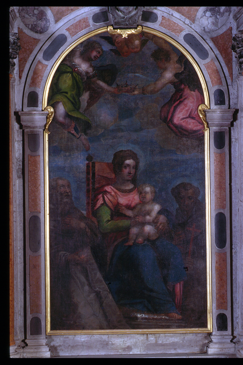 Madonna con Bambino tra Santi (dipinto) - manifattura veneta (sec. XVIII)