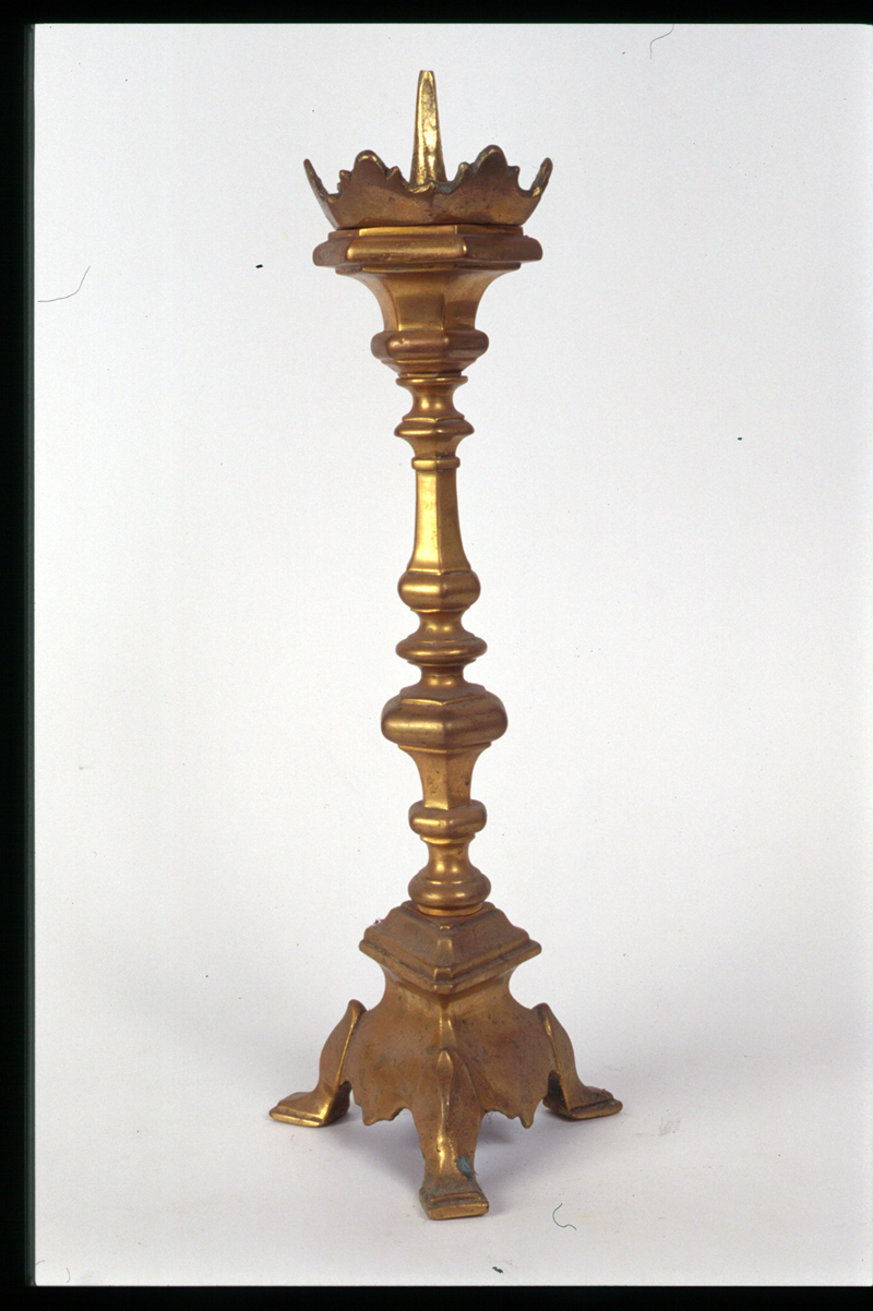 candeliere d'altare, serie - manifattura veneta (metà sec. XIX)
