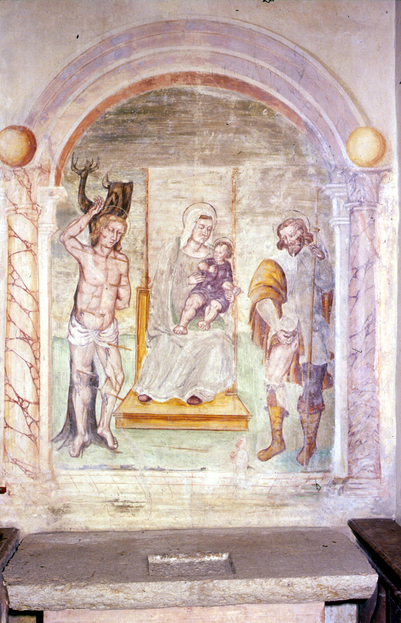 Madonna con Bambino e Santi (dipinto) - manifattura veneta (sec. XVIII)