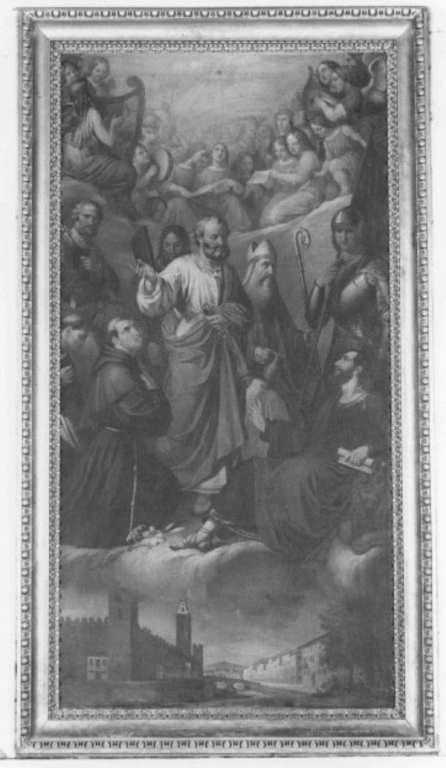 San Pietro; San Giorgio; San Marco; San Francesco; S Giuseppe; San Prosdocimo/ Trinità (dipinto) di Guglielmini (?) (sec. XIX)