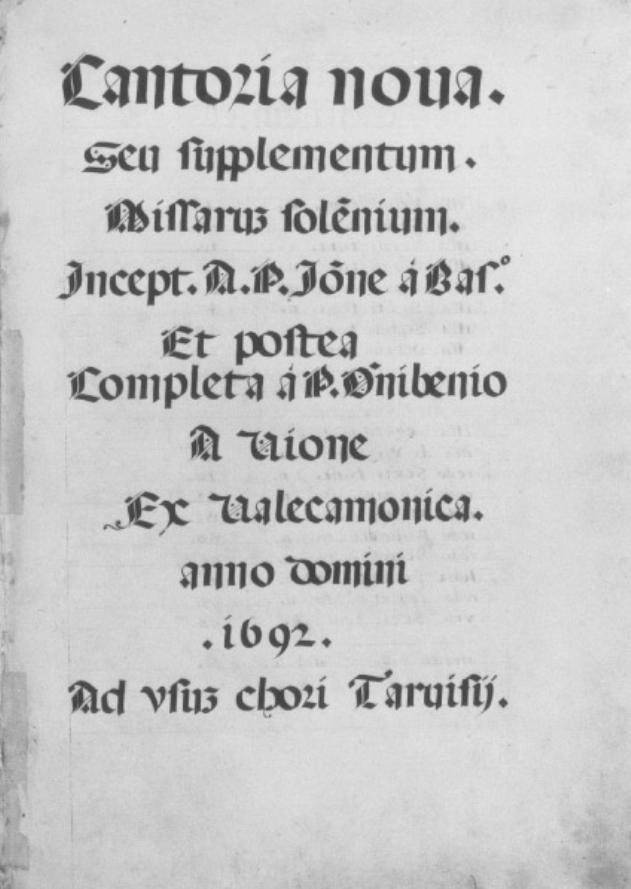coperta di libro liturgico di Giovanni da Bassano, Dominibene da Valcamonica (sec. XVII)