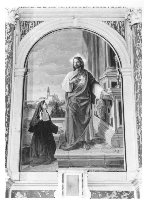 Sacro Cuore di Gesù e Santa Teresa (dipinto) - ambito veneto (sec. XX)