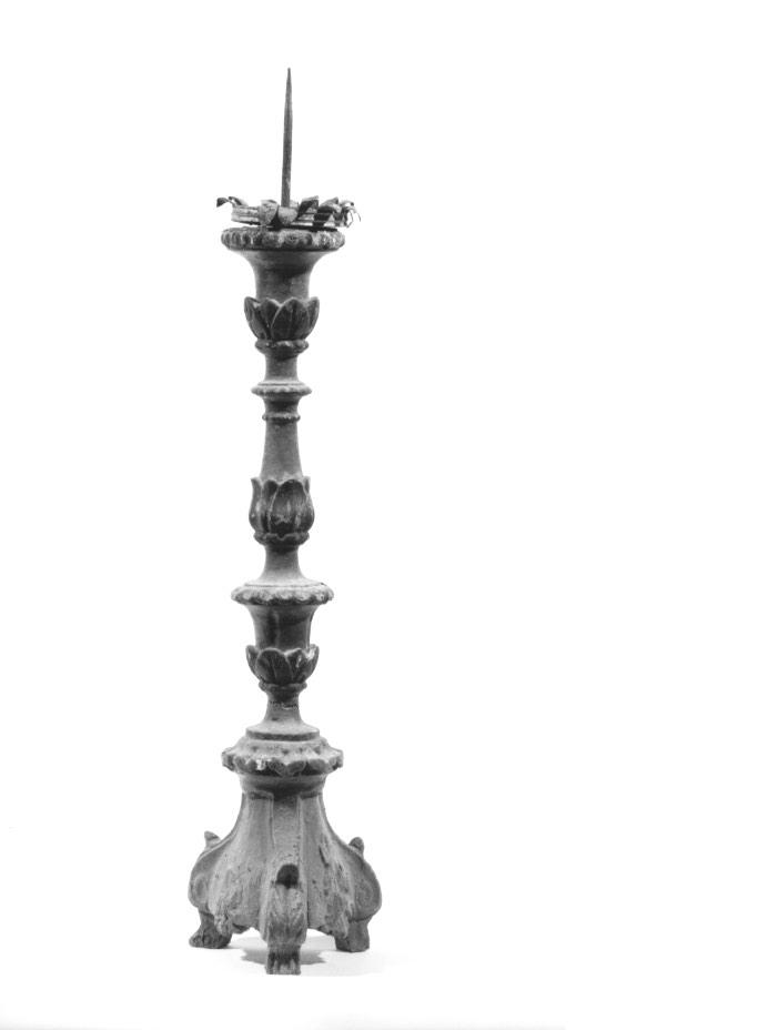 candeliere d'altare, serie - ambito veneto (seconda metà sec. XVIII)