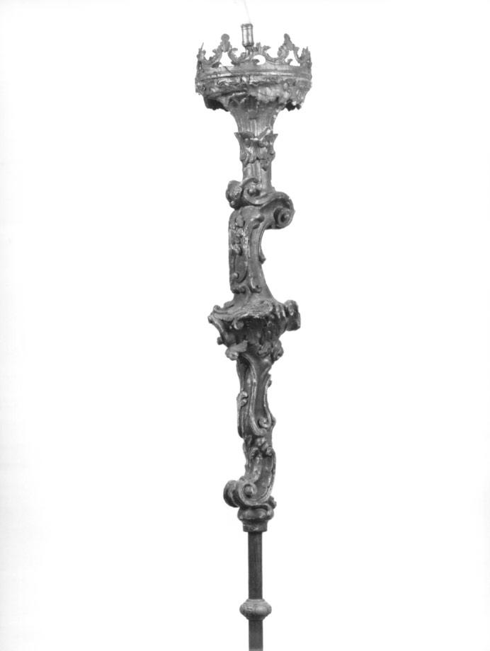 candelabro portatile - ambito veneto (seconda metà sec. XVIII)