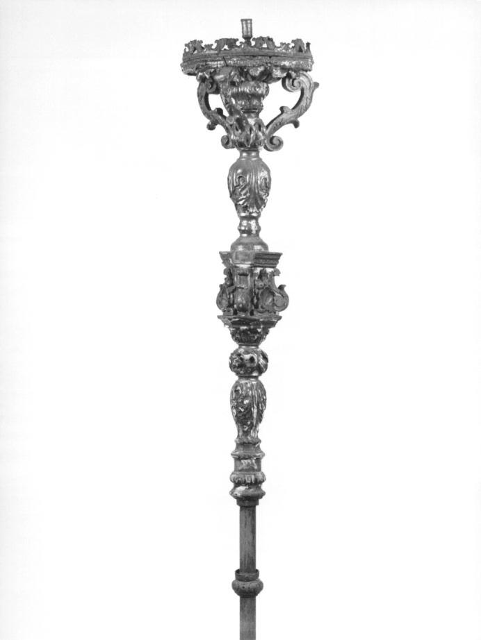 candelabro portatile, serie - ambito veneto (seconda metà sec. XVIII)