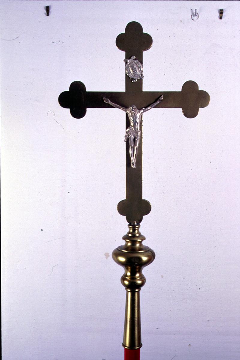 croce processionale - manifattura trevigiana (prima metà sec. XX)