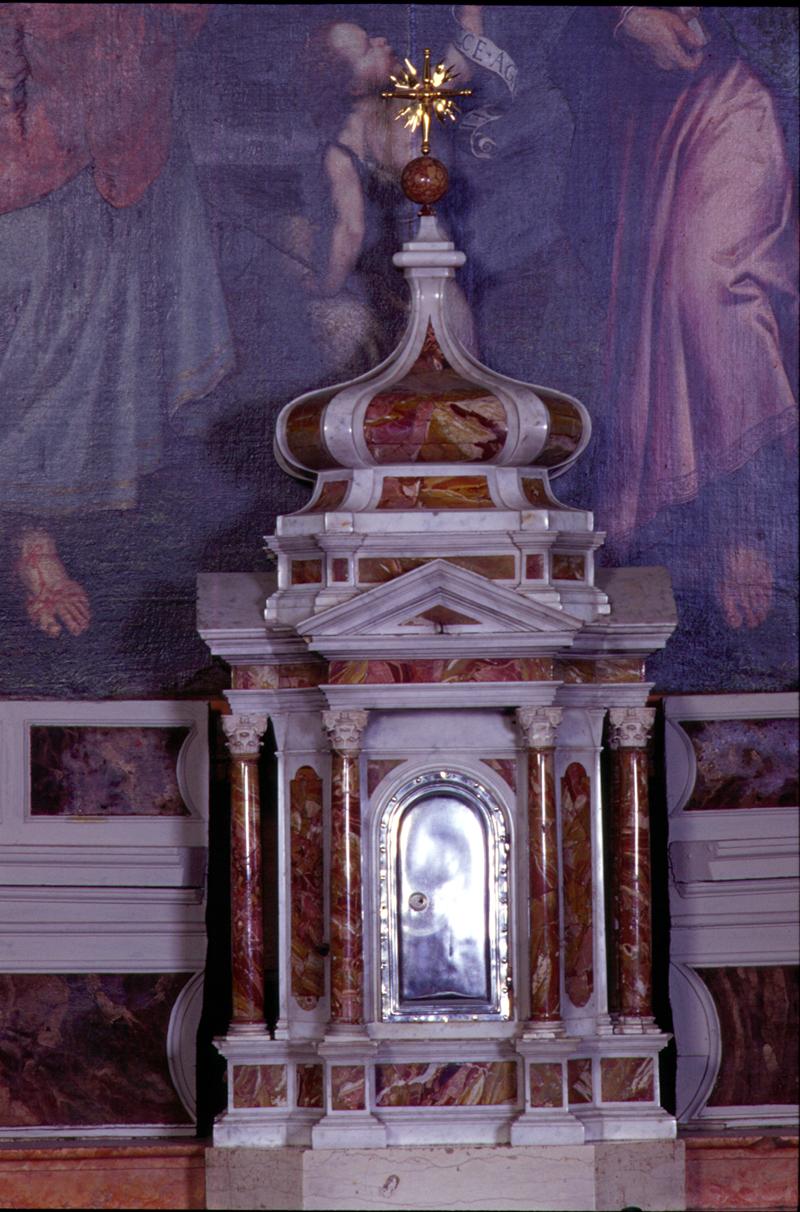 tabernacolo - a tempietto, elemento d'insieme - manifattura veneta (inizio sec. XVII)