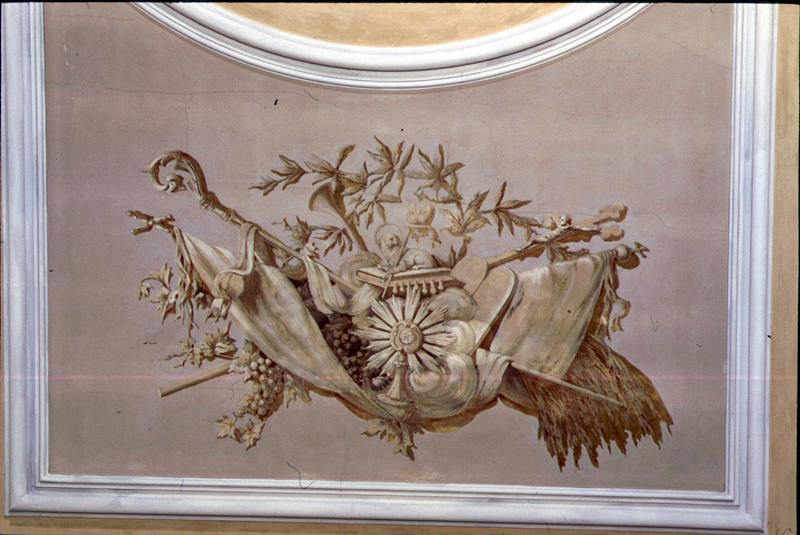 Agnus Dei con i simboli della passione (dipinto) - ambito veneto (fine/inizio secc. XVIII/ XIX)