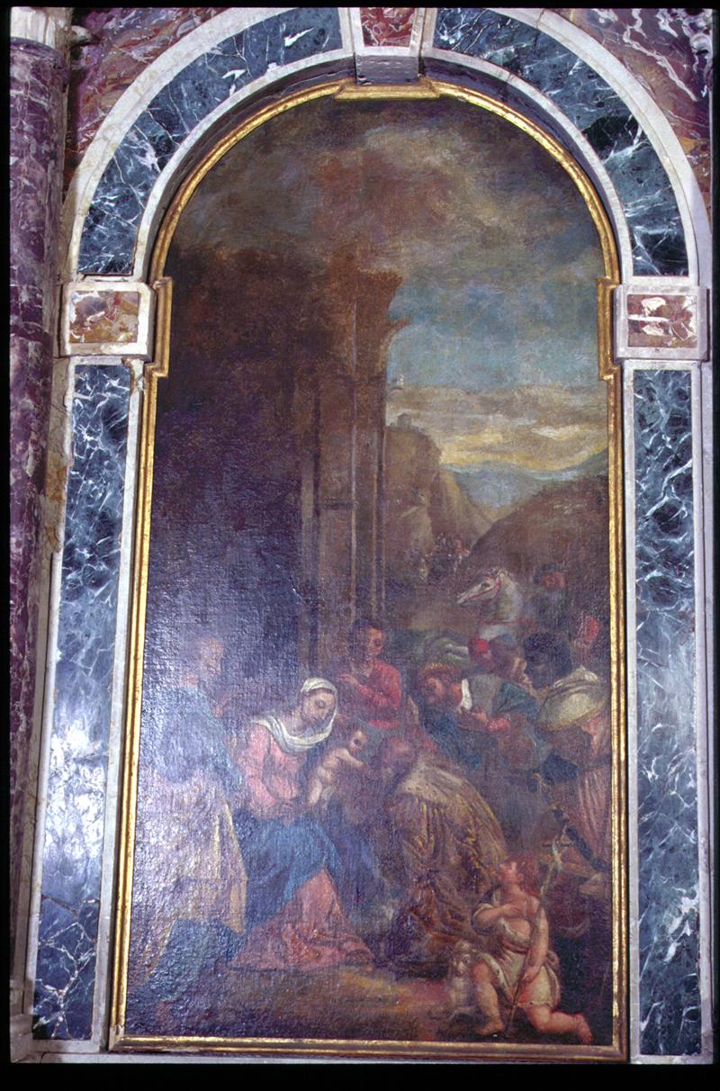 adorazione dei Re Magi (dipinto) - ambito veneto (fine sec. XVII)