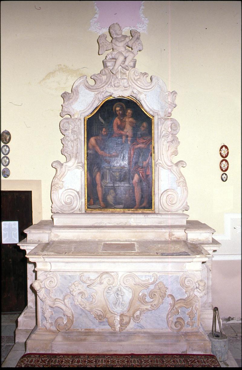 mensa d'altare, elemento d'insieme - manifattura veneta (prima metà sec. XVIII)