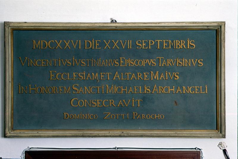 iscrizione (dipinto) - manifattura veneta (sec. XVII)