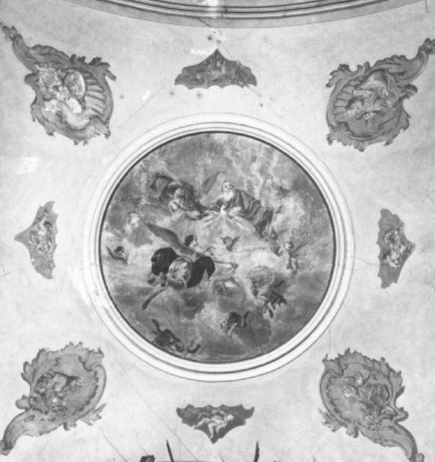 Padre Eterno tra angeli, Evangelisti e putti (dipinto) di Guaranda Vincenzo (scuola) - ambito veneto (secc. XVIII/ XIX)