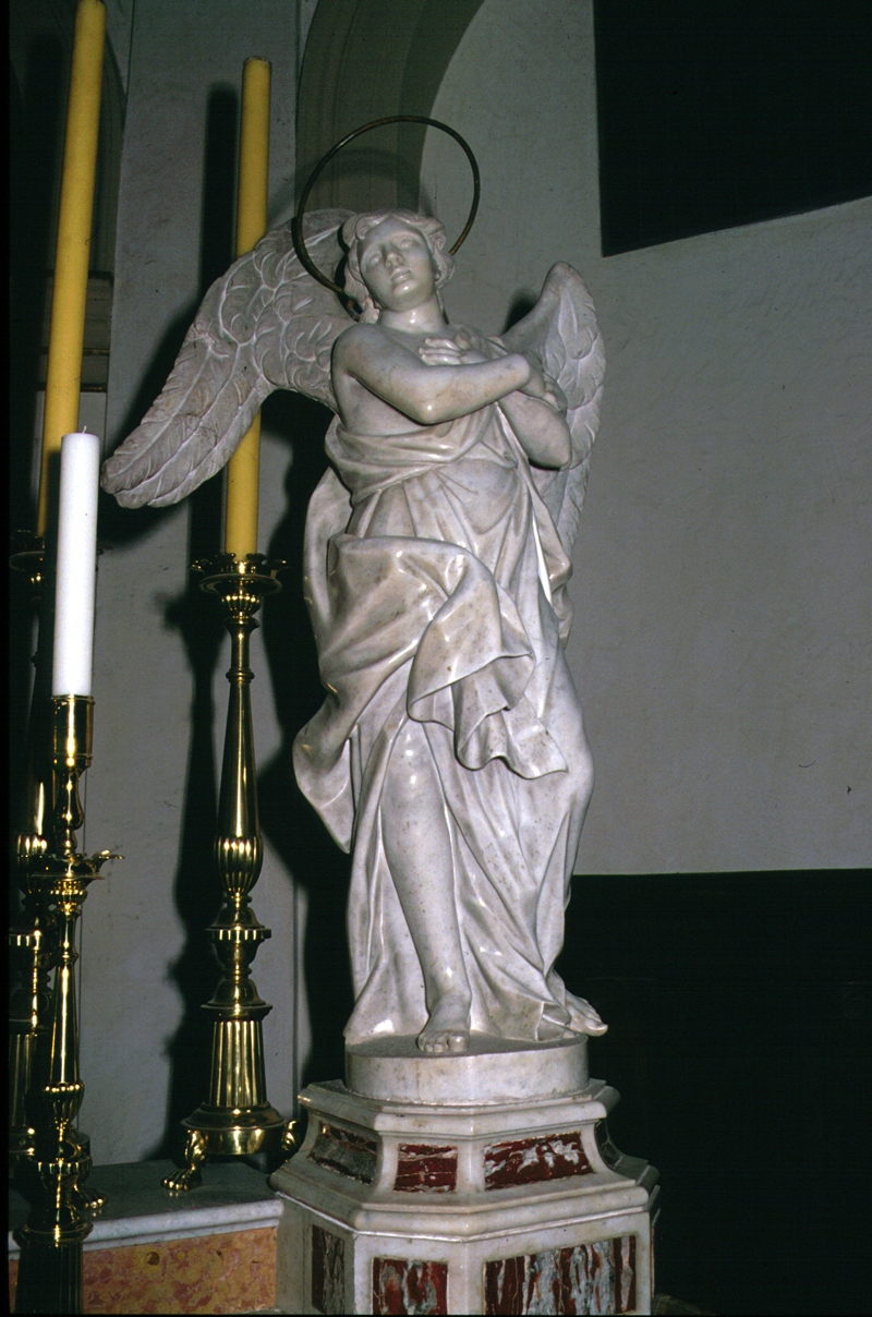 angelo orante (scultura) - manifattura veneta (seconda metà sec. XVIII)