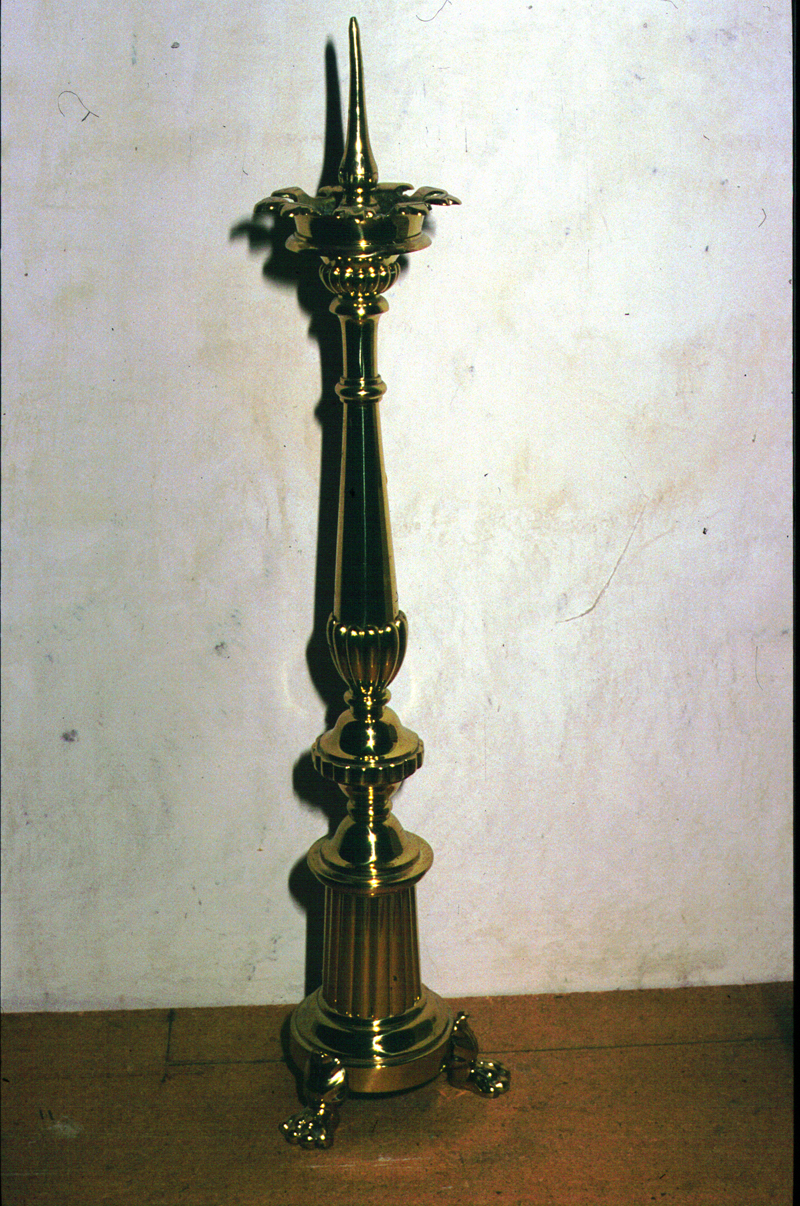 candeliere d'altare, serie - manifattura veneta (fine/inizio secc. XIX/ XX)