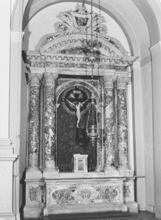 motivi a fogliami Decorazione corinzia Specchiature (altare) - ambito veneto (sec. XVIII)