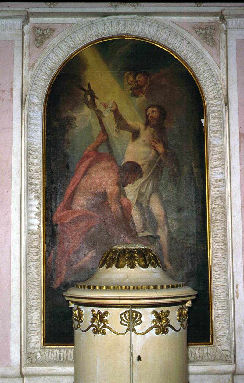 battesimo di Cristo (dipinto) - manifattura veneta (prima metà sec. XVIII)
