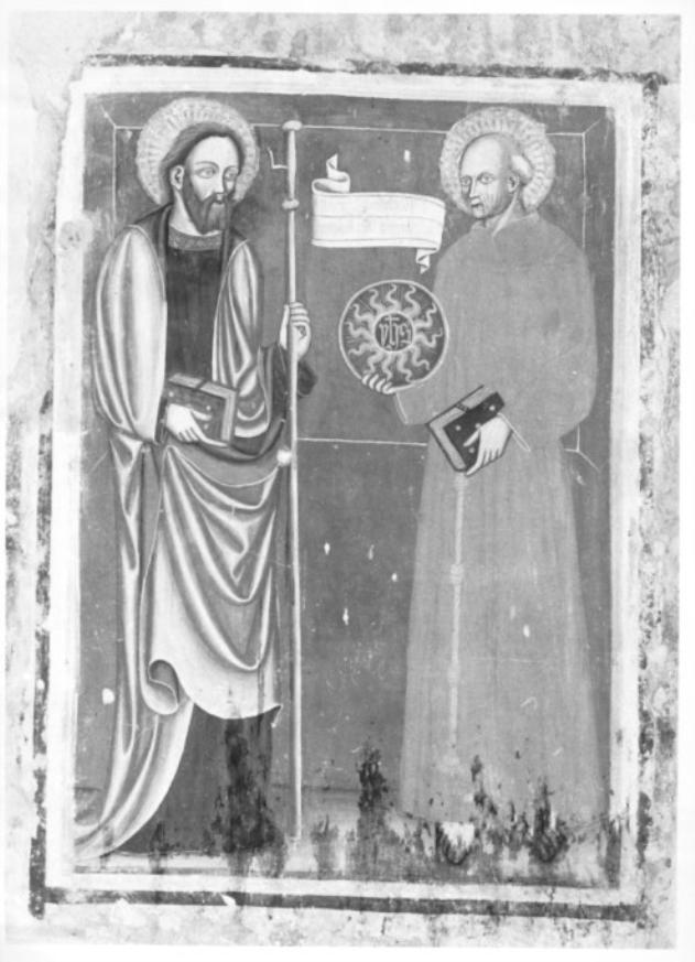 San Giacomo Maggiore e San Bernardino da Siena (dipinto) - ambito veneto (sec. XV)