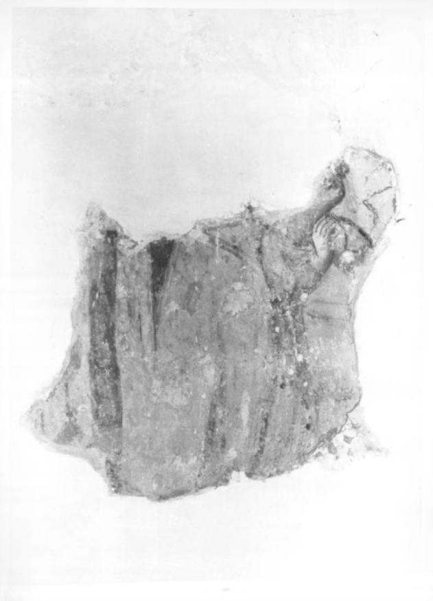 figura femminile orante (dipinto, frammento) - ambito veneto (sec. XIV)