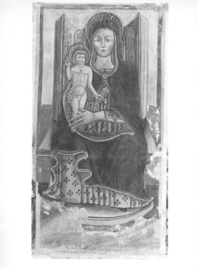Madonna con Bambino in trono (dipinto) - ambito veneto (sec. XIV)