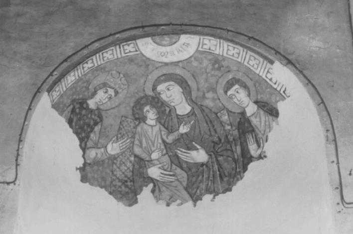 Madonna con Bambino e Santi (dipinto, frammento) - ambito veneto (sec. XIII)
