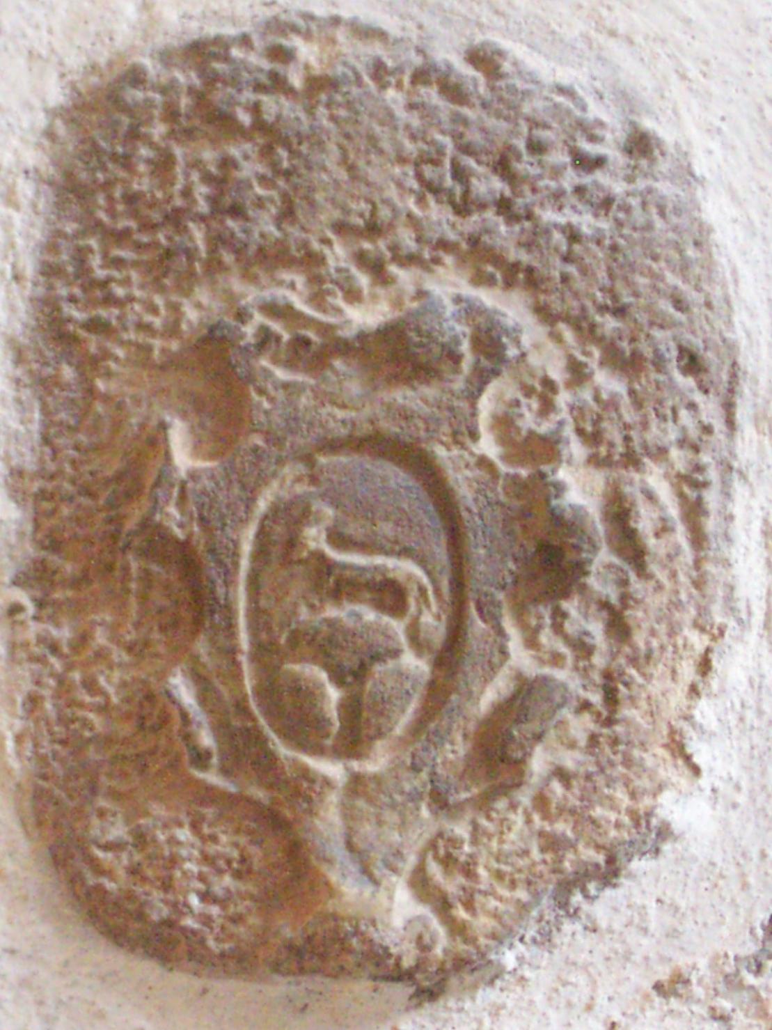 stemma gentilizio (rilievo) - ambito feltrino (sec. XVII)