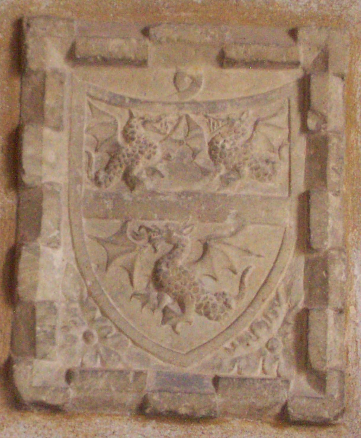 stemma gentilizio della famiglia Ramponi (rilievo) - ambito feltrino (secc. XV/ XVI)