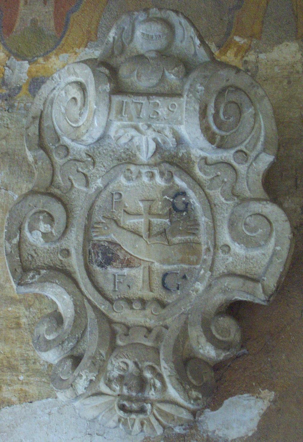 stemma dell'Ordine francescano (rilievo) - ambito feltrino (sec. XVIII)