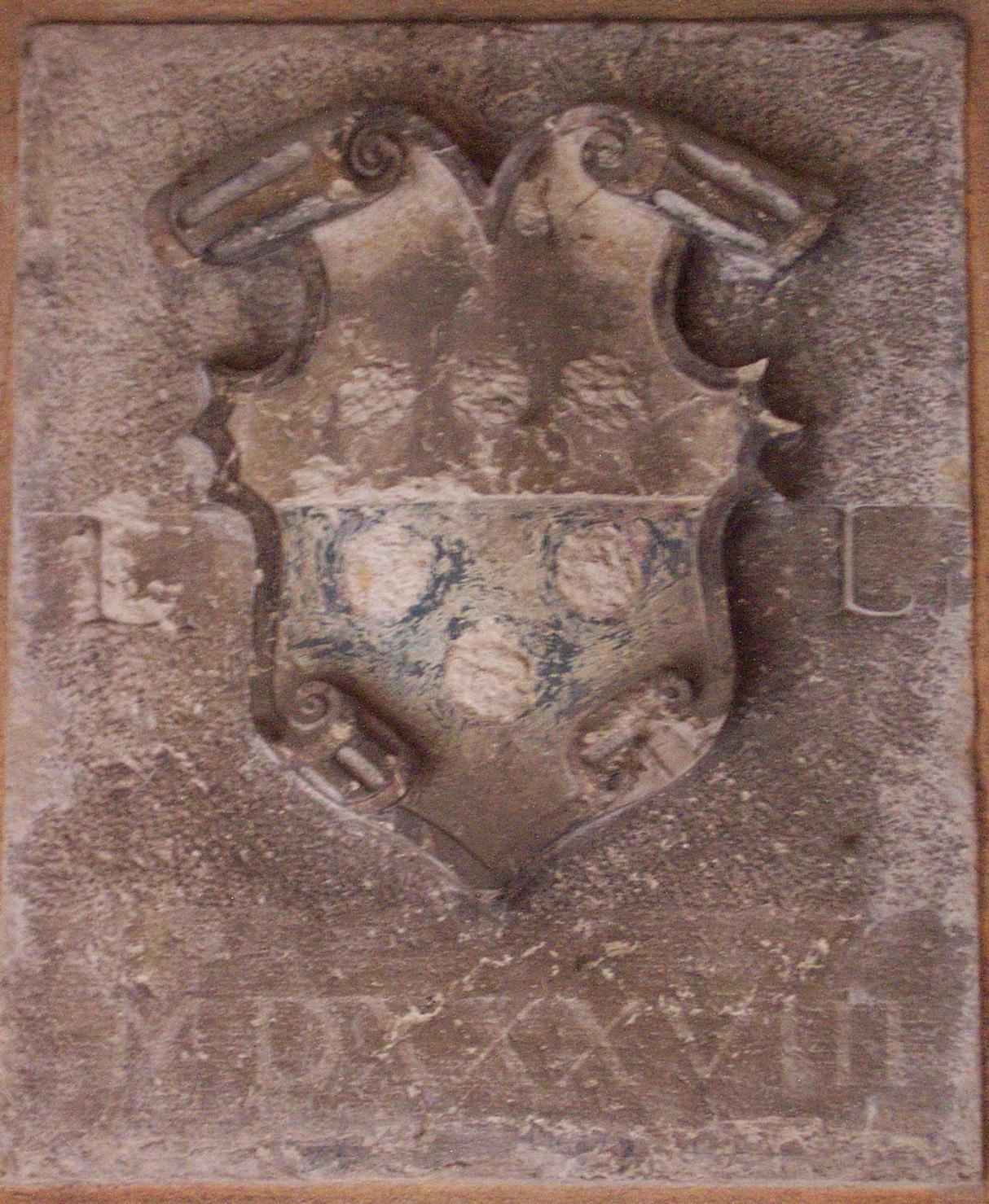 stemma gentilizio di Lorenzo Loredan (rilievo) - ambito feltrino (sec. XVI)