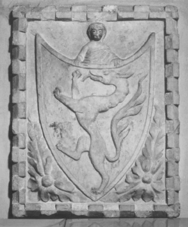 stemma gentilizio (rilievo) - ambito veneto (prima metà sec. XV)