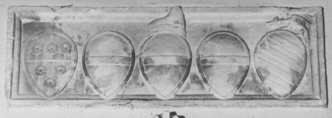 stemma gentilizio della famiglia Loredan (rilievo) - ambito veneto (secc. XV/ XVI)