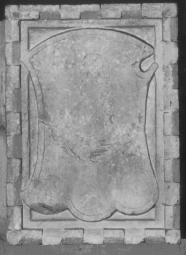 stemma gentilizio della famiglia Dal Corno (rilievo) - ambito veneto (sec. XV)