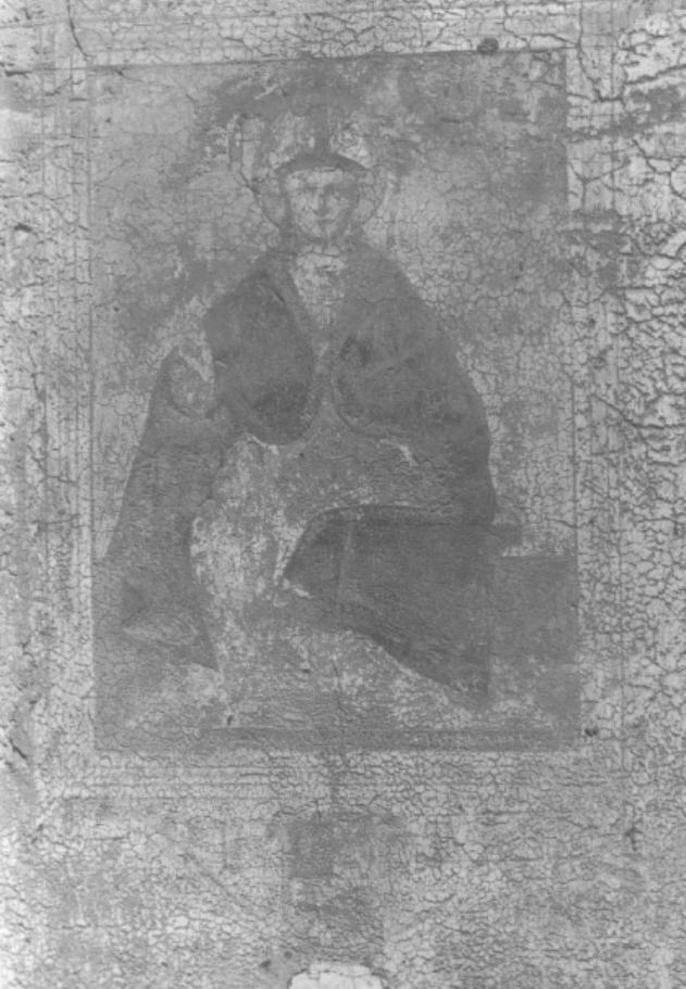 San Teonisto Vescovo in trono (dipinto) di Fiumicelli Ludovico (attribuito) (sec. XVI)