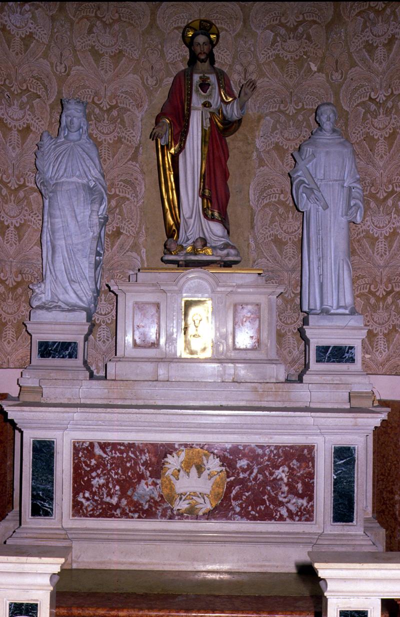 Santa Augusta e Sant'Antonio da Padova (scultura, serie) - bottega veneta (sec. XIX)