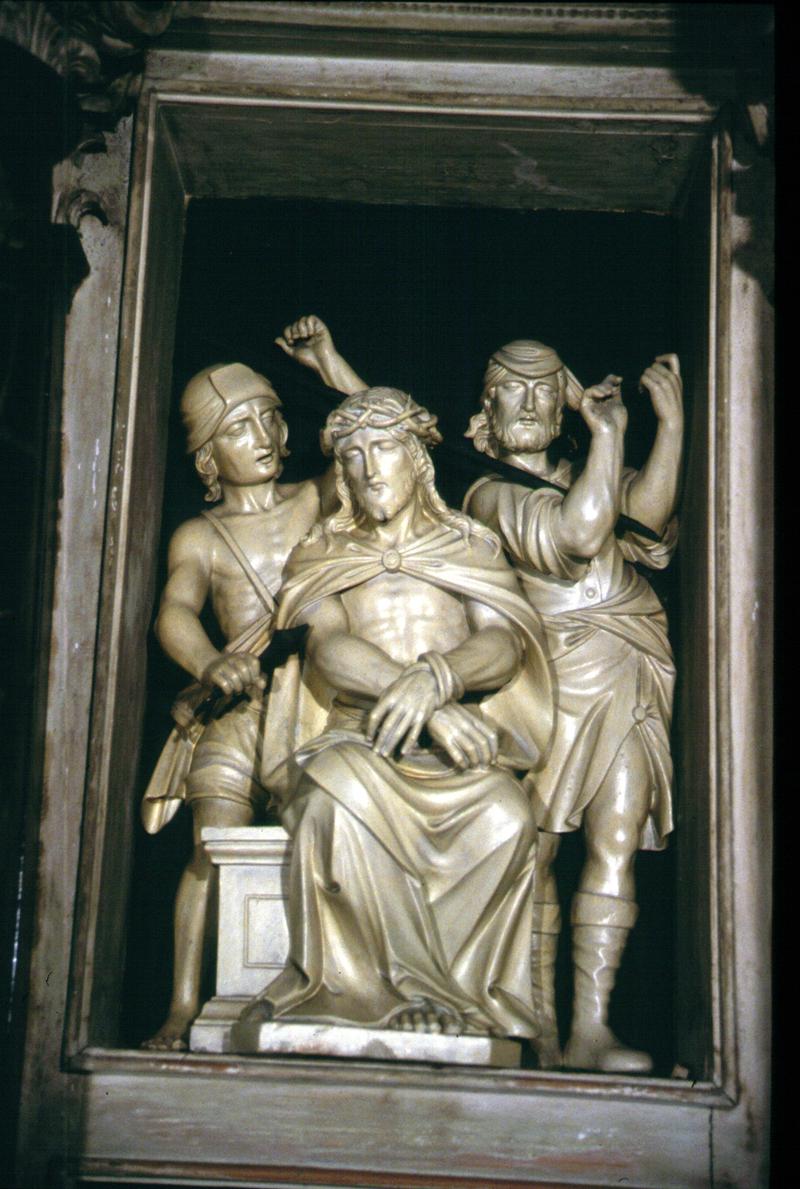 incoronazione di spine (scultura, elemento d'insieme) di Ghirlanduzzi Giambattista (attribuito) - ambito veneto (sec. XVII)