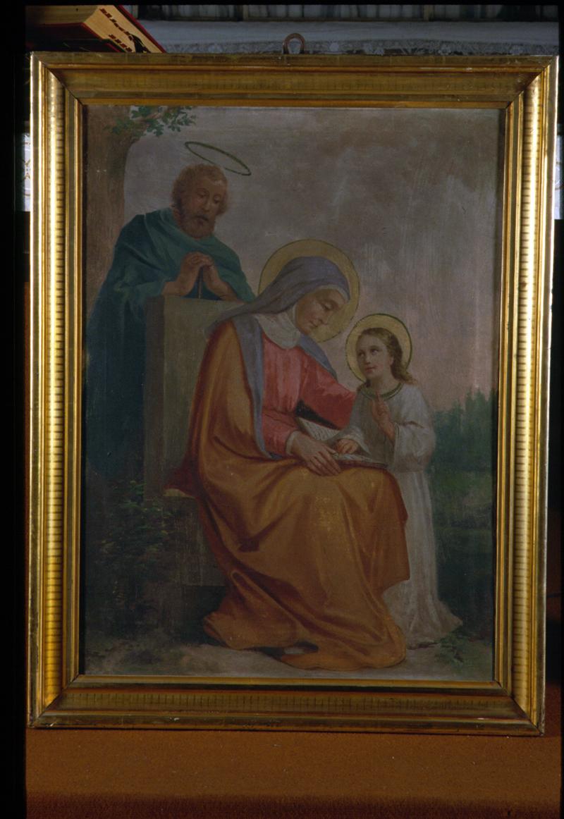 educazione di Maria Vergine (dipinto) - manifattura veneta (prima metà sec. XX)