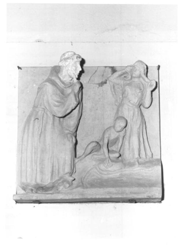 Sant'Antonio da Padova predica ai pesci (formella) - ambito veneto (sec. XX)