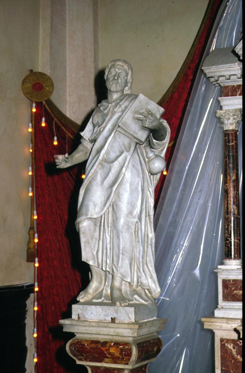 San Giacomo Maggiore (scultura) di Bernardi Giuseppe detto Torrettino (attribuito) - ambito veneto (sec. XVIII)