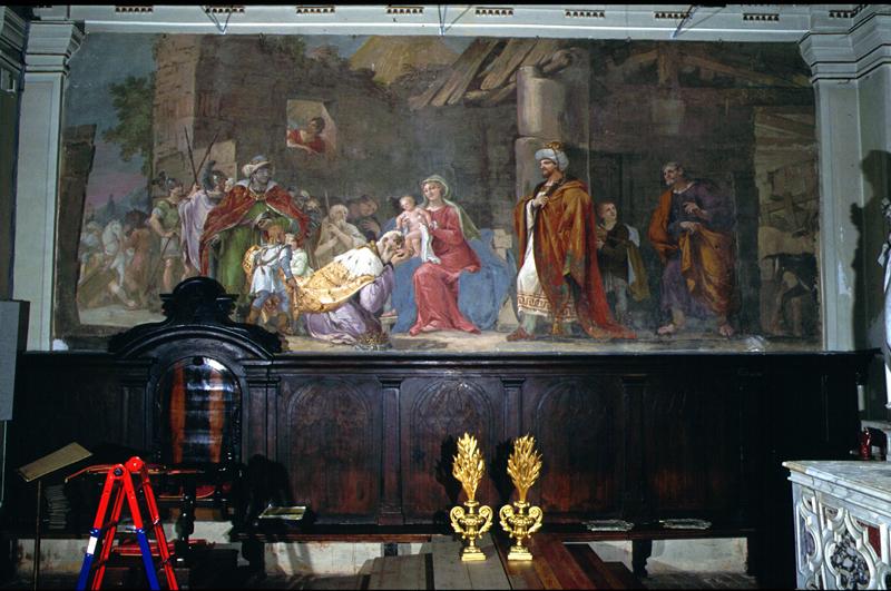 adorazione dei Re Magi (dipinto) di Canal Giambattista - ambito veneto (sec. XIX)