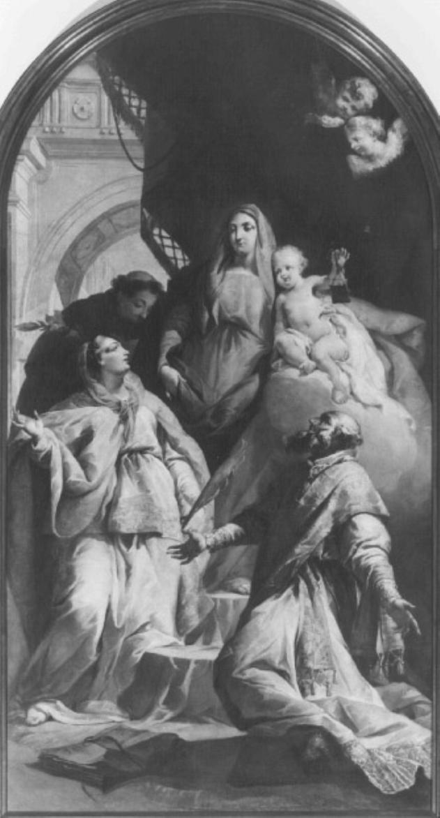 La Madonna con Gesù Bambino (dipinto) di Canal Giambattista (sec. XVIII)