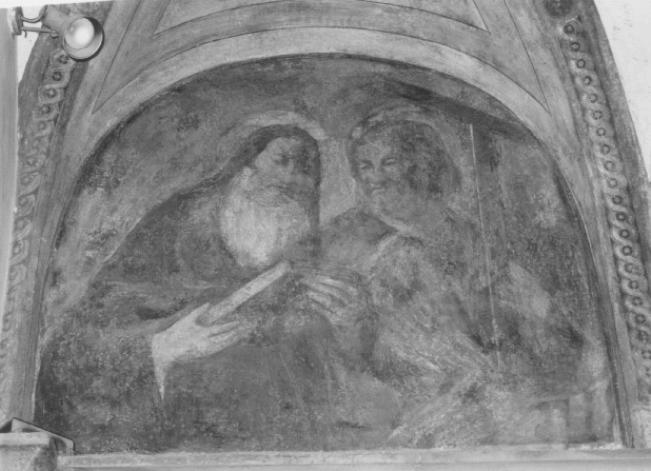San Matteo e San Girolamo (dipinto) di De Sacchis Giovanni Antonio Detto Pordenone (attribuito) (sec. XVI)