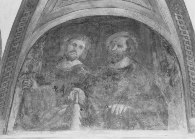 San Simone Zelota e San Giacomo Maggiore (dipinto) di De Sacchis Giovanni Antonio Detto Pordenone (attribuito) (sec. XVI)