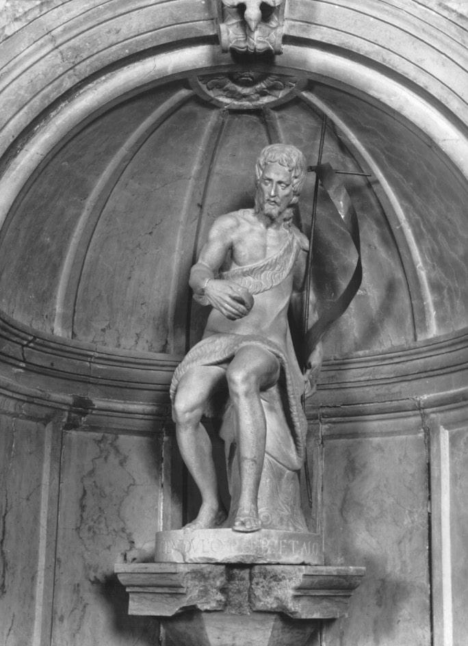 San Giovanni Battista (statua, elemento d'insieme) - bottega veneta (seconda metà sec. XVI)