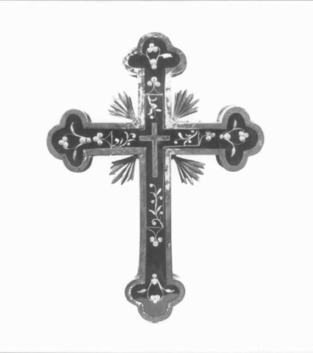 Reliquiario a croce (dipinto) - ambito veneto (sec. XVIII)
