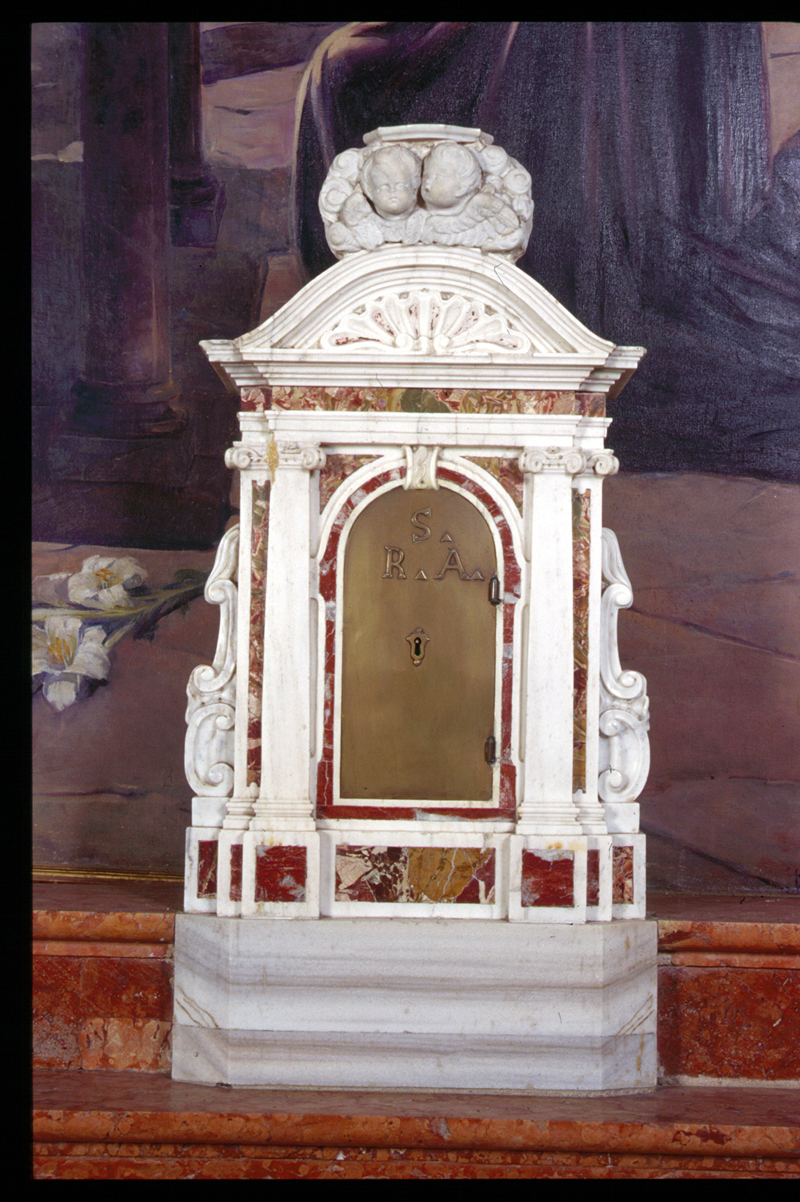tabernacolo - a frontale architettonico, elemento d'insieme - manifattura veneta (seconda metà sec. XIX)