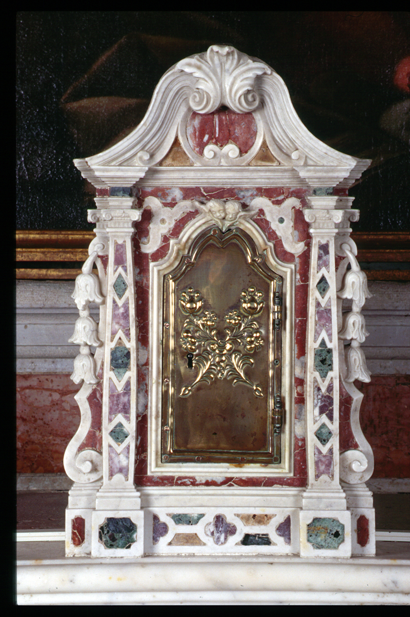 tabernacolo, elemento d'insieme - manifattura veneta (sec. XVII)