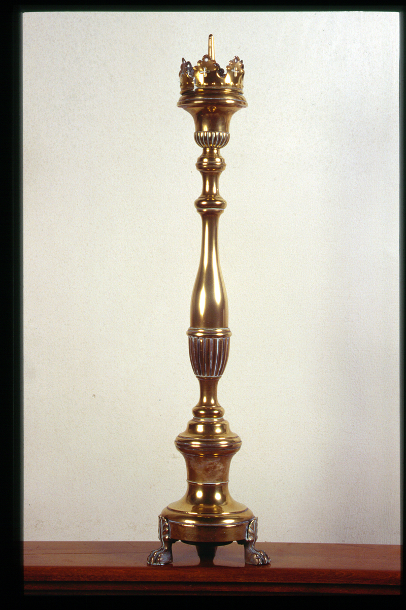 candeliere d'altare, serie - manifattura veneta (secondo quarto sec. XIX)