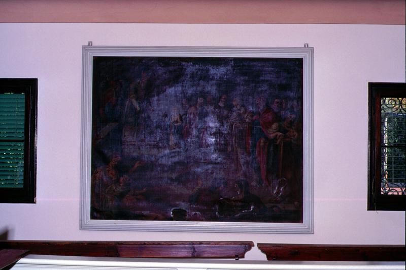 presentazione di Maria Vergine al tempio (dipinto) - ambito veneto (metà sec. XVI)
