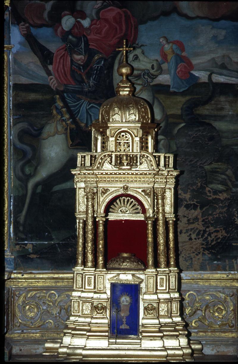 tabernacolo - a tempietto, elemento d'insieme - bottega veneta (fine/inizio secc. XVII/ XVIII)