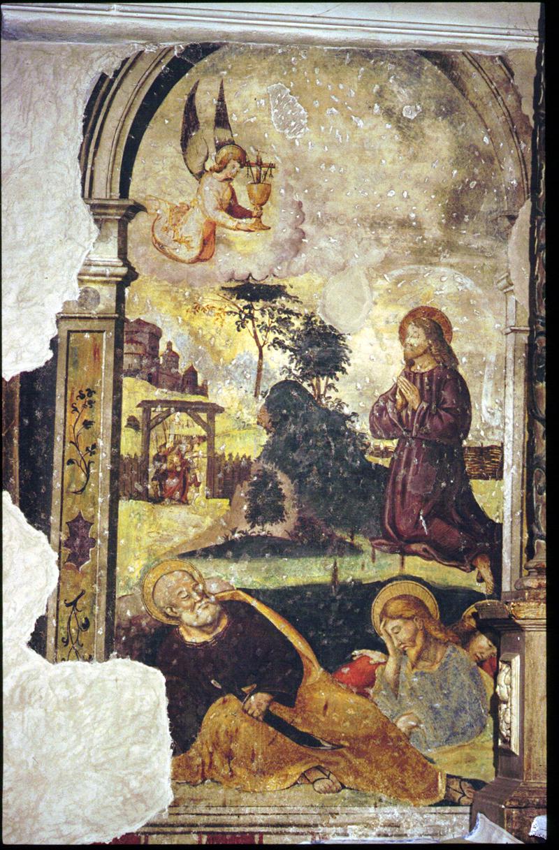 orazione di Cristo nell'orto del Gethsemani (dipinto) di Da Mel Giovanni (attribuito) - ambito veneto (sec. XVI)