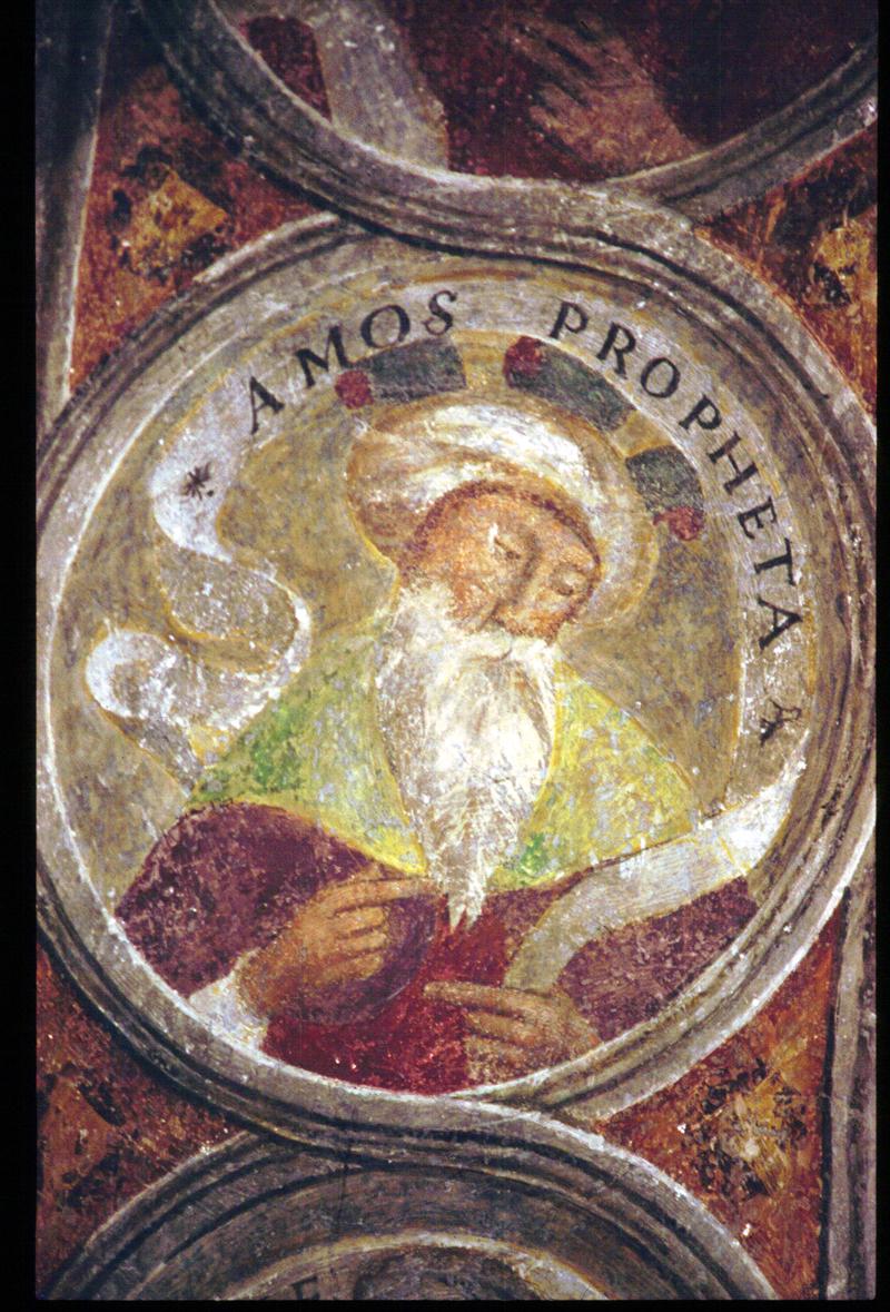profeta Amos (dipinto, elemento d'insieme) - bottega veneta (sec. XVI)